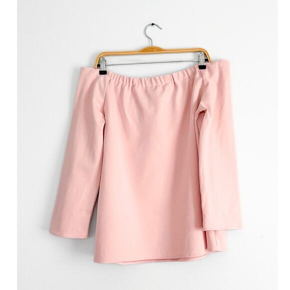 Tuckernuck Miranda Blush Pink Off The Shoulder Top size XL - Picture 6 of 7